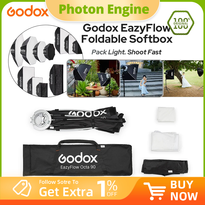 Photography Lighting Handheld - Godox EazyFlow Series Foldable Softbox Bowens