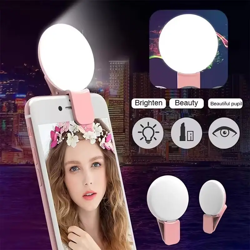 Portable Mini Selfie Ring Ligh - Photography Lighting Description ulasan dan harga