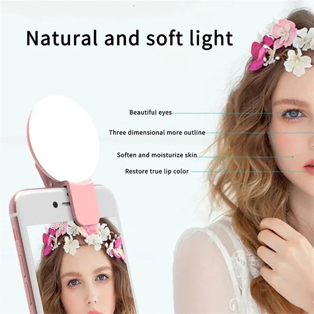 Portable Mini Selfie Ring Ligh - Photography Lighting Description ulasan dan harga
