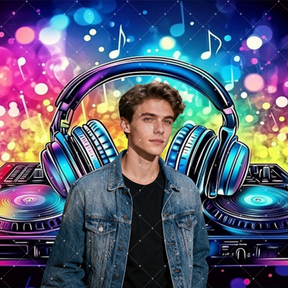 Hip Hop Music DJ Party Decorat - Photography Lighting Meter ulasan dan harga